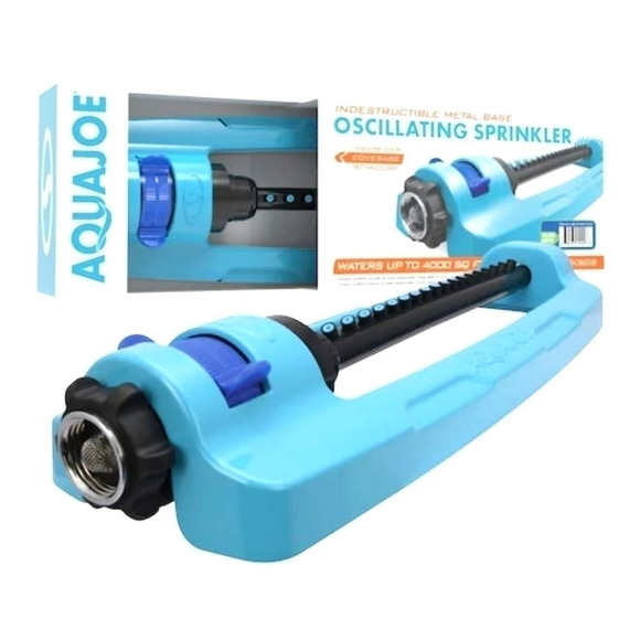 Aqua Joe Indestructible Metal Base Oscillating Sprinkler Up to 4000 Sq Ft‎ - Picture 1 of 11